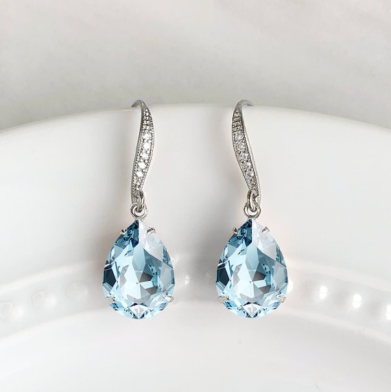 March birthstone studs March birthstone studs
