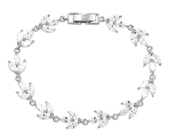 Marquis tennis bracelet - bridal bracelet