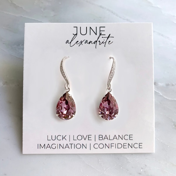 Birthday june birthstone earrings etsy