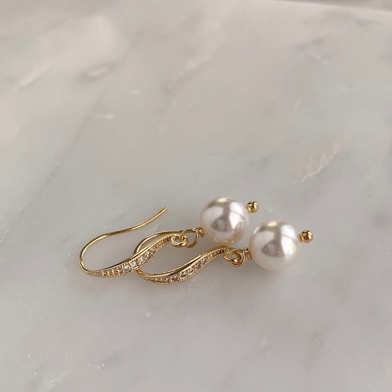 Pearl Bridesmaids Earrings Blush Pearls Etsy Ireland