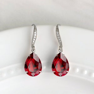 Fake ruby hotsell earrings