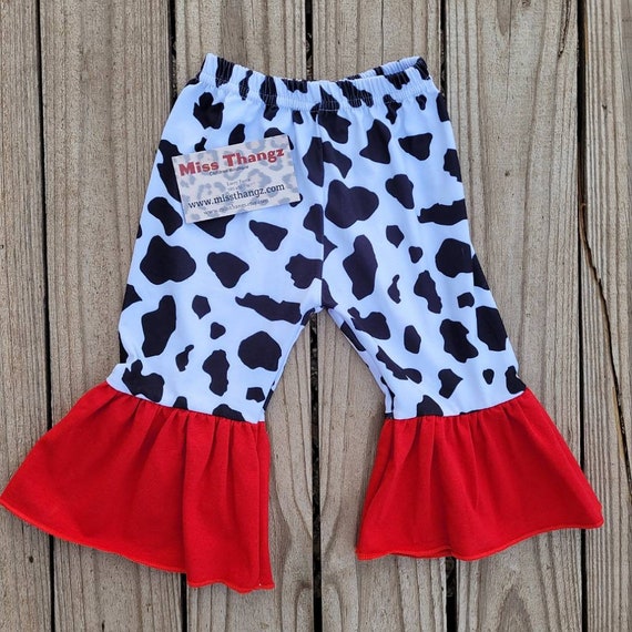 Cow print 2 piece outfit top
