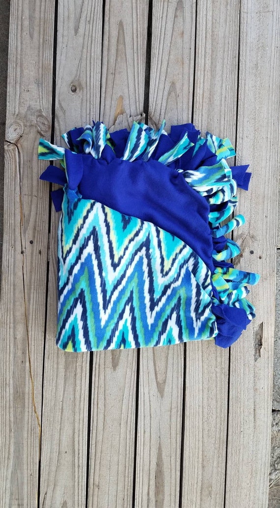 Baby Boys Blanket Fleece No Sew Blanket Blue Girls Throw Etsy
