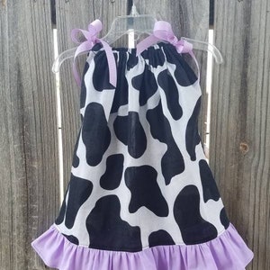 Cow Print Dress, Cow Print Costume, Cow Print Halloween Costume, Purple Cow Theme Birthday, Farm Yard, Cow Print Clothing Toddler, Cows Tops