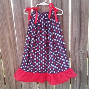 Vestido patriótico del 4 de julio para niñas, traje para bebés del 4 de julio, traje para niñas occidentales del 4 de julio, vestido azul blanco rojo, vestidos de estrellas para niños pequeños