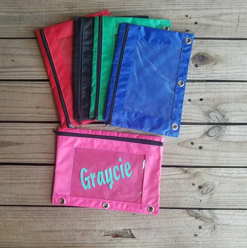 monogram pencil case