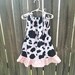 Cow Print Dress, Cow Third Birthday Girls Outfit, 2 3 4 Old Girls, Western Country Cowgirls Pillowcase Fiesta Toddler, Cow Print Pillowcase 