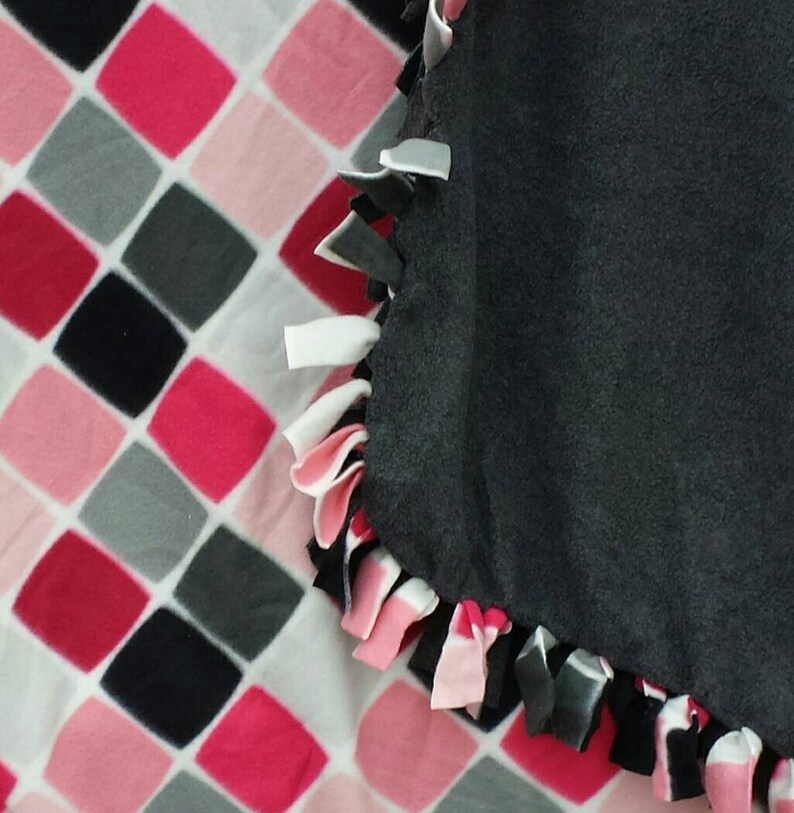 Fleece No Sew Tie Blanket Adult Throw Lap Sofa Western Etsy