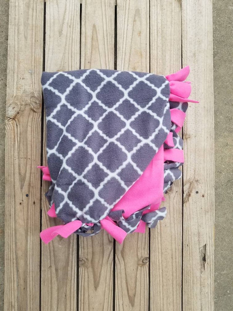 Adult Fleece Tie Knotted Blanket Girls Birthday Idea Under Etsy