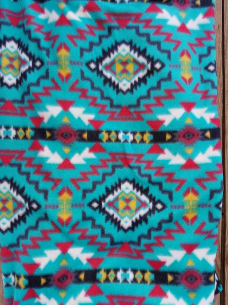 Western Baby Blanket Fleece No Sew Tie Knotted Blanket Etsy