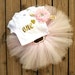 First Bday Party, ONE Year Old Girls Birthday Outfit, Light Pink and Gold Glittered Tutu Dress, Smash Cake Photo Props, Princess Themes 