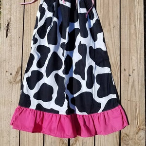 Cow Print Youth Dress, Cow Print Birthday Outfit, Cow Print Farm Animals Costume Themed, Cow Print Dress, Western Pageant Clothing