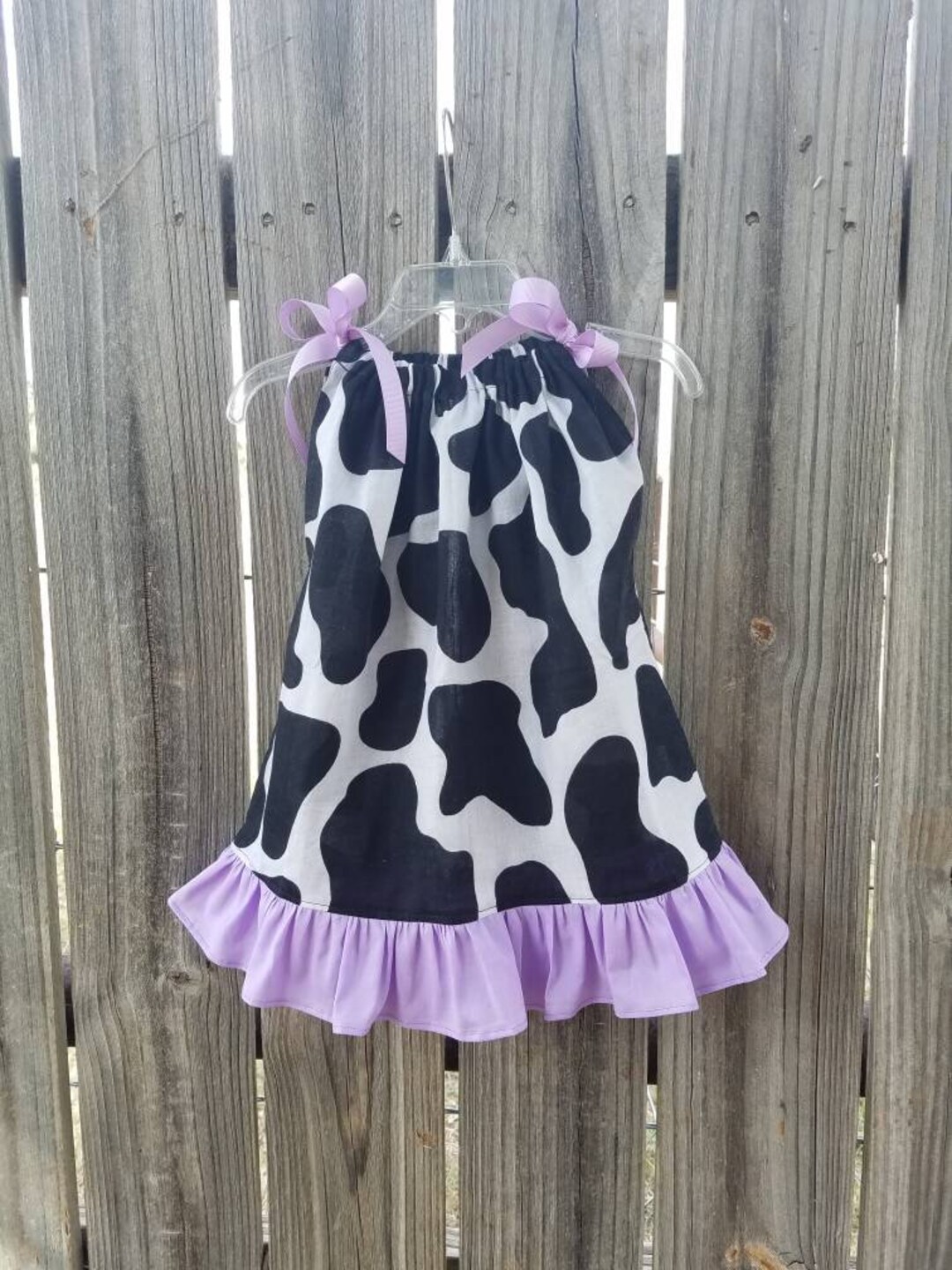 Cow Print Dress, Baby Cow Print Outfit, Farm Barnyard Birthday, Cow