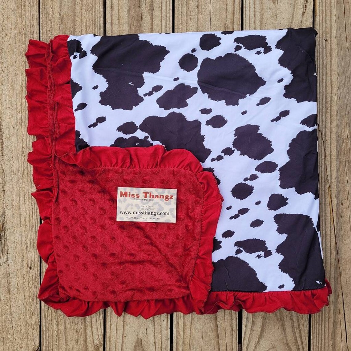 Cow Print Western Baby Blanket Baby Cowgirl Blanket Cow Etsy