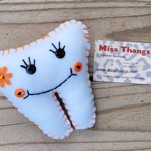 Birthday Gift for Kid, Tooth Fairy Pillow, Tooth Fairy Pillow Girls, Tooth Pillow, Tooth Fairy, Plush Stuffed Tooth Pillow Girl, Tooth Fairy