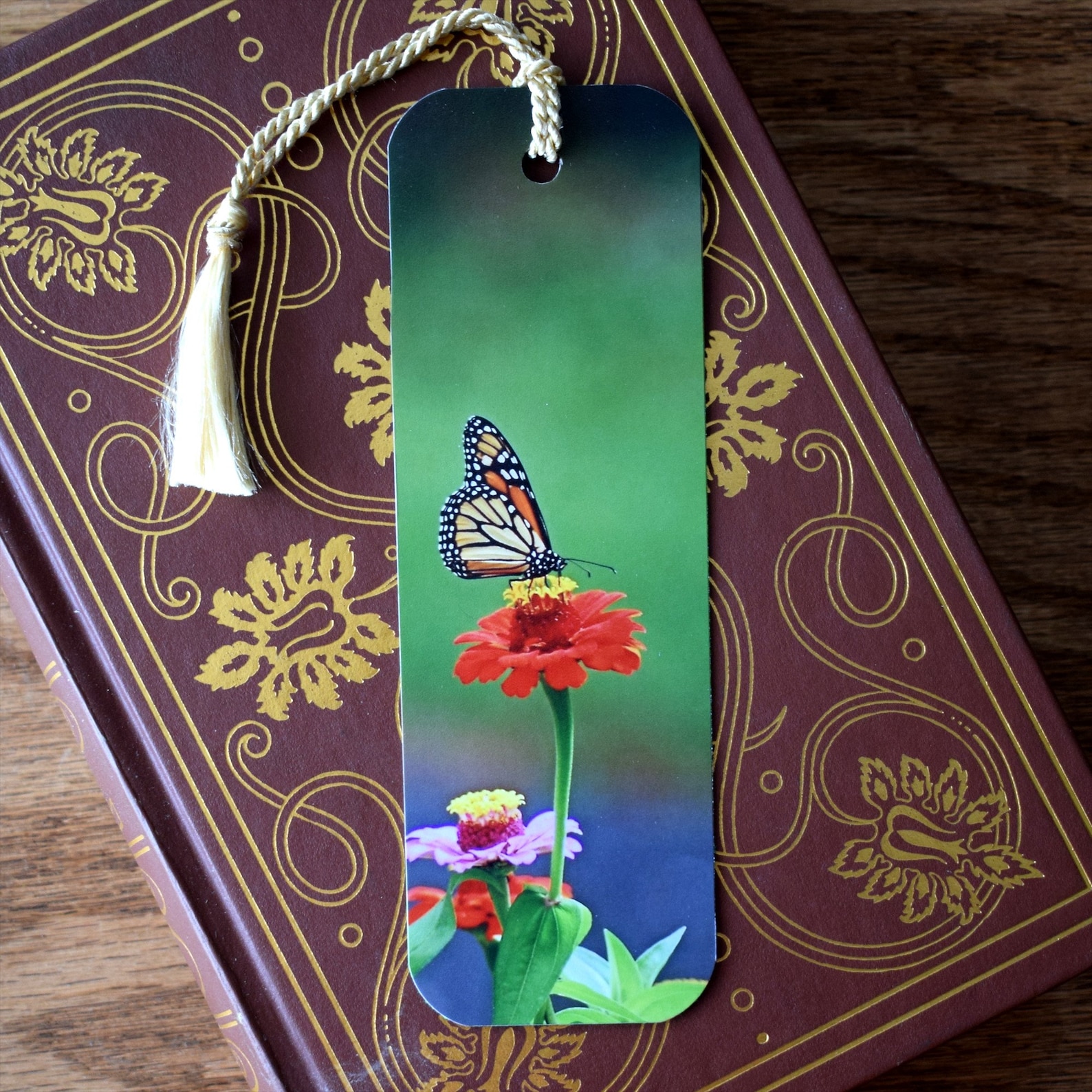 Monarch Butterfly Bookmark 2x 6 Nature Bookmark | Etsy