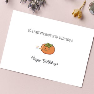 Tarjeta de cumpleaños de caqui imprimible / Tarjeta de cumpleaños de caqui digital / Descarga instantánea / 5 x 7, 4,25 x 5,5, 4,5 x 6,25