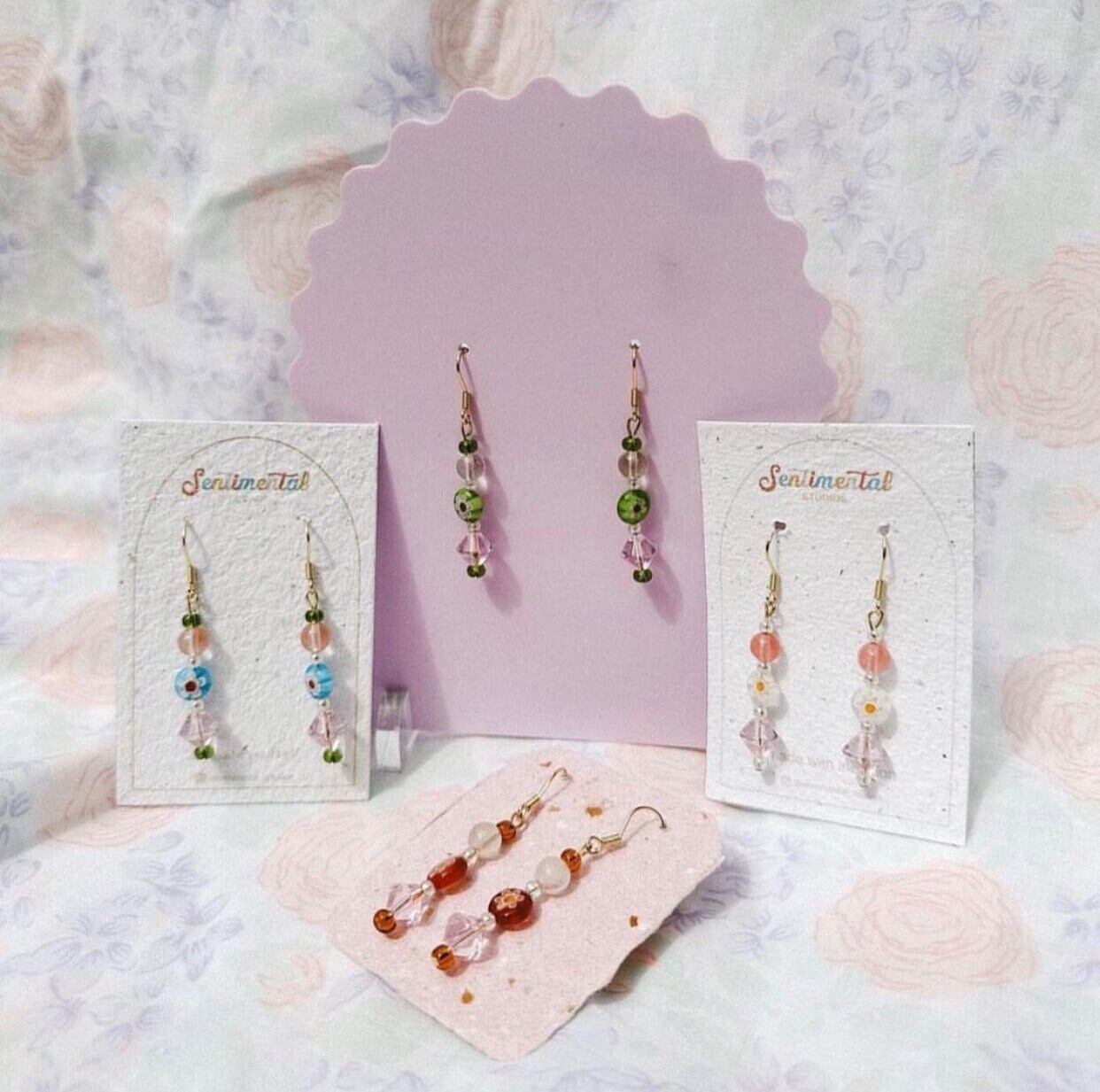 14 SIZES Custom Earring Cards With Your Logo Jewelry Display Cards