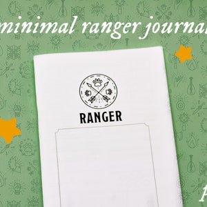 diário de ranger mínimo para dnd 5e - pdf imprimível/preenchível - avalondivineart