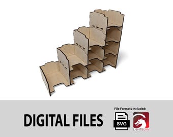 Stackable Card Holder for Standard Cards - DIGITAL Laser Cut Files