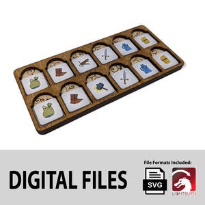 Root Crafting-display: digitale lasergesneden bestanden