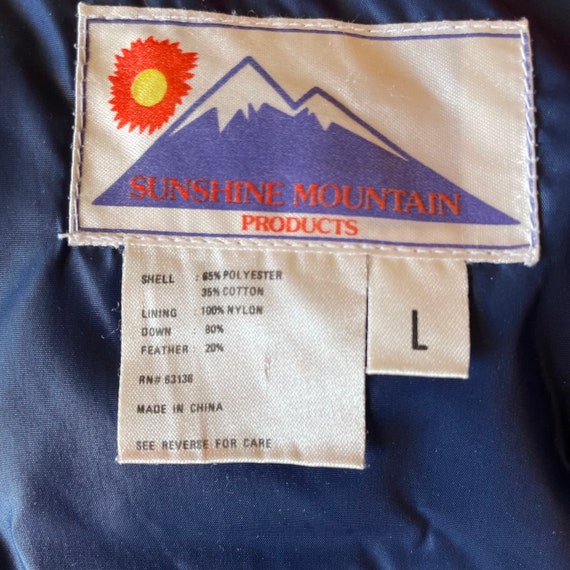 Vintage Sunshine Mountain Red Puffer Vest Size La… - image 6