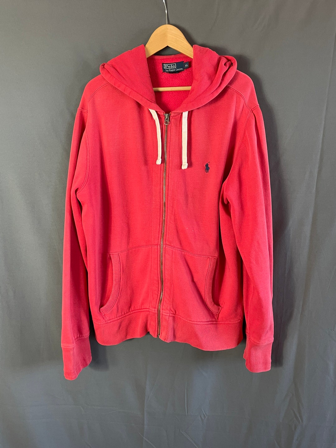 Vintage POLO RL Ralph Lauren Red Zip up Hoody Man, Woman Vintage POLO RL Ralph Lauren Red Zip up Hoody Man, Woman