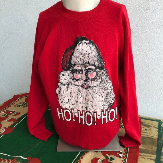 Vintage Santa Claus Ho Ho Ho Sweatshirt 70’s 80’s… - image 5