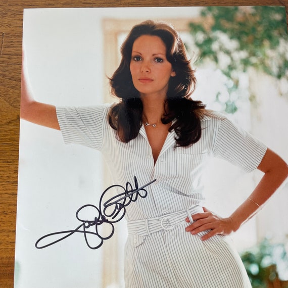 ヴィンテージ ジャクリーン スミス 直筆サイン入りカラー写真、8x10
