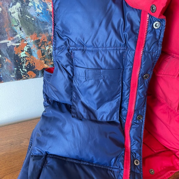 Vintage Sunshine Mountain Red Puffer Vest Size La… - image 7