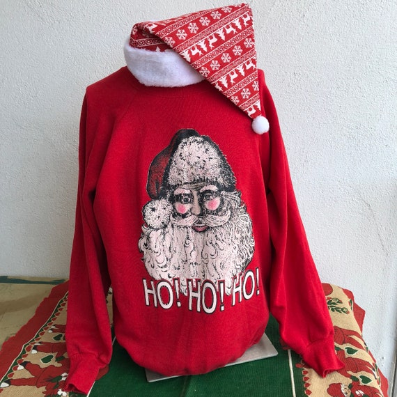 Vintage Santa Claus Ho Ho Ho Sweatshirt 70’s 80’s… - image 3