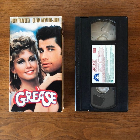 Vintage Grease VHS Video Movie Musical Tape Starring Olivia Etsy