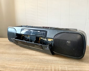 Sony Radio Cassette Corder CFS-W308, AM/FM, Boombox, Mega Bass, Dual Cassette, Portable, Electric Radio, Battery Radio, Cassette Player