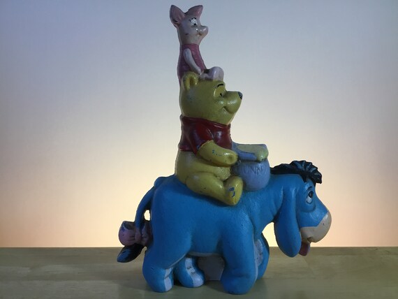 Winnie The Pooh Bookend Winnie Piglet Eeyore Disney Bookend Etsy
