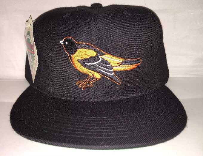 Vintage Baltimore Orioles Athletics New Era Fitted Hat Cap Size 7 3/4 Nwot MLB Pro Model Diamond Collection 90s Cal Ripken Jr