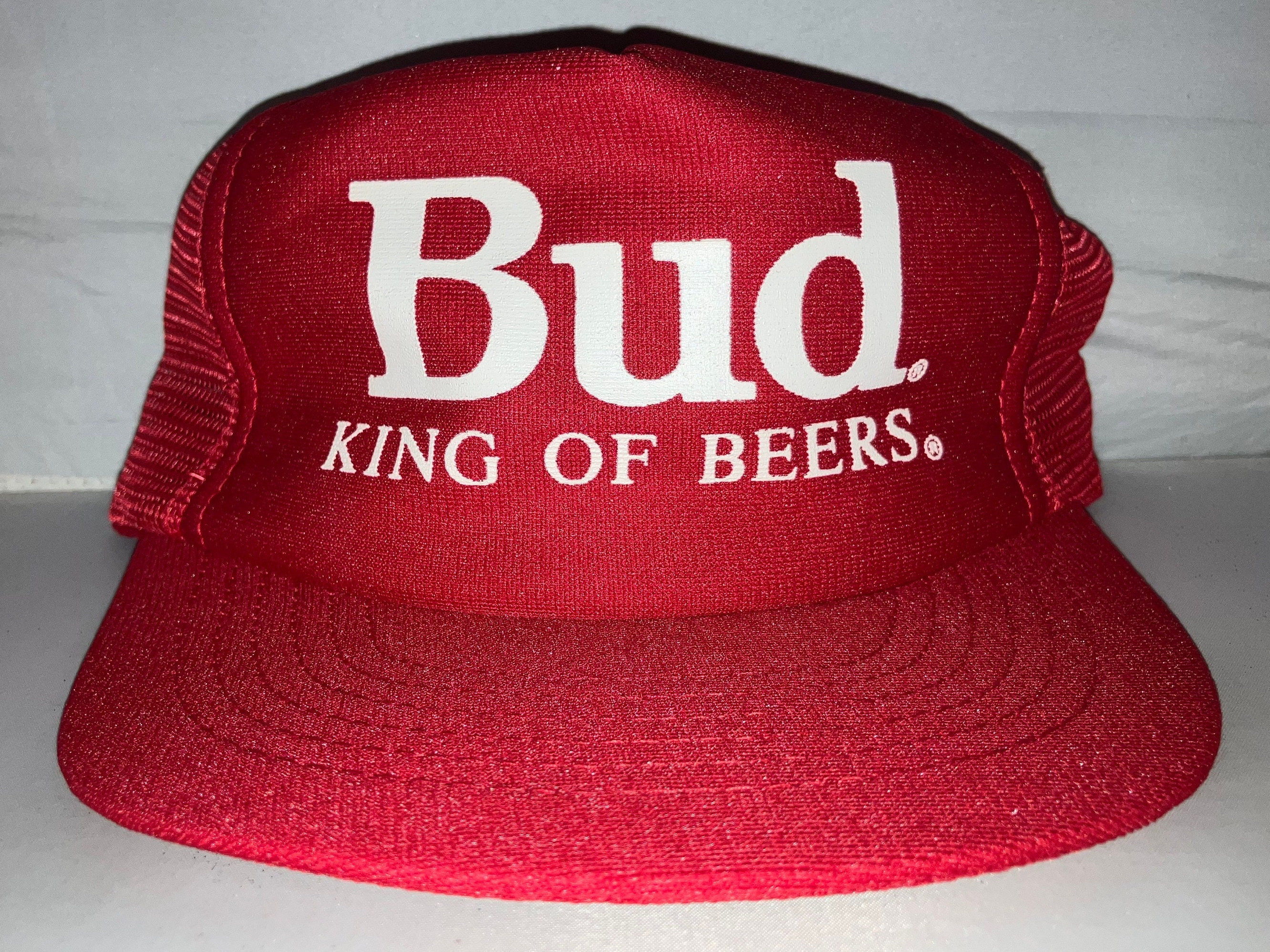 Vintage Bud King of Beers Budweiser Anheuser Busch Snapback Hat