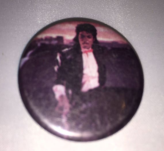 Vintage Michael Jackson pin button 80s rare supre… - image 1