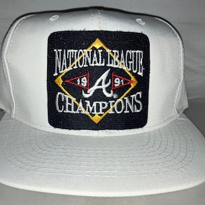 Vintage 1991 Atlanta Braves National League Champions Snapback hat cap rare 90s MLB baseball Annco chipper jones smoltz glavine