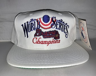 Vintage 1995 Atlanta Braves Snapback hat cap rare 90s deadstock MLB World Series American Needle