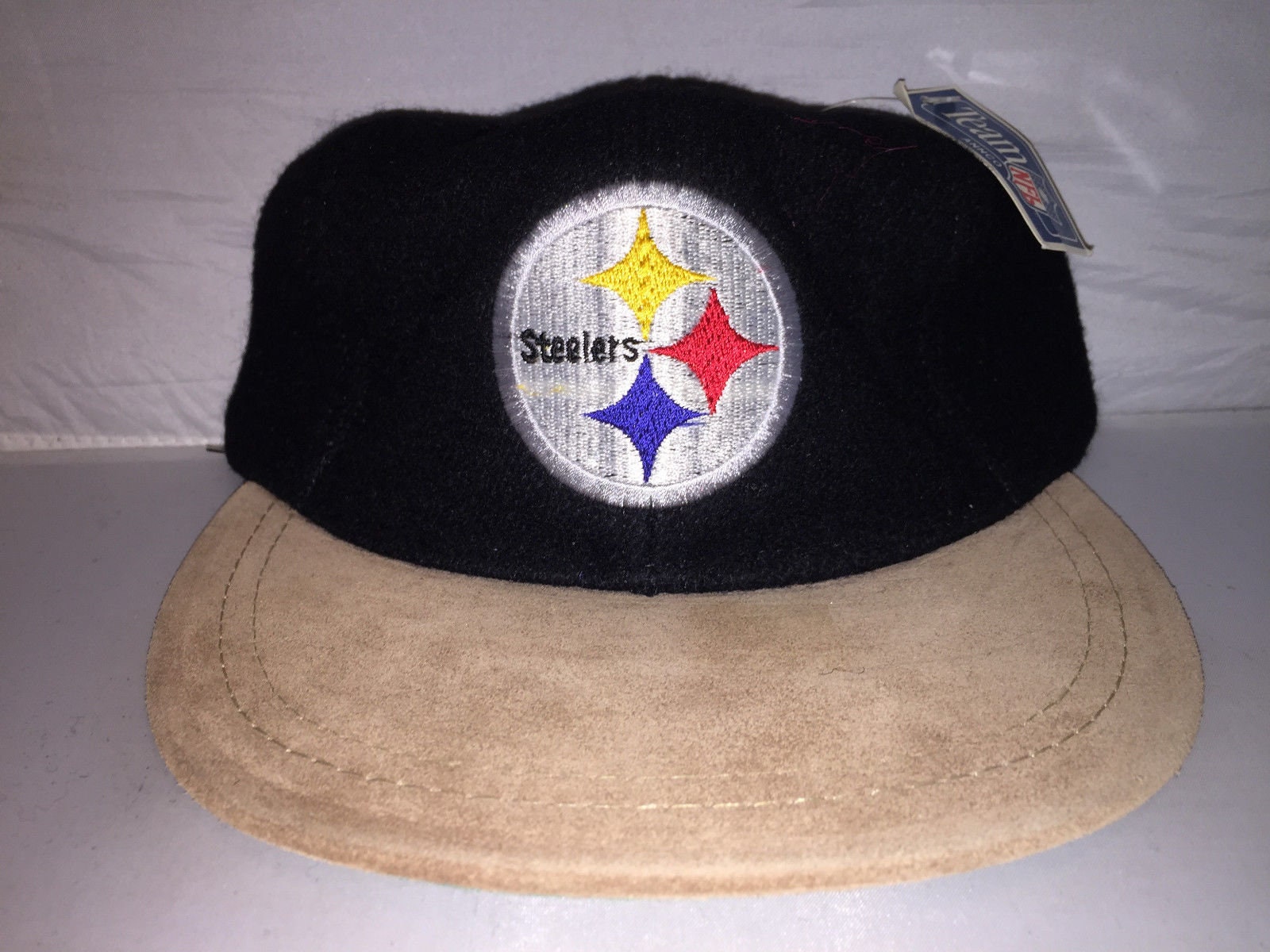 Vintage Pittsburgh Steelers Wool Strapback hat cap with suede | Etsy