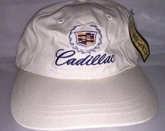 Vintage Cadillac Strapback hat dad cap rare 90s car deadstock car hip hop rap luxury