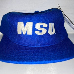 Vintage Montana State University Bobcats Strapback hat cap NCAA College deadstock hockey American Needle