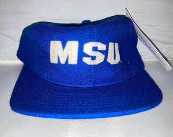 Vintage Montana State University Bobcats Strapback hat cap NCAA College deadstock hockey American Needle