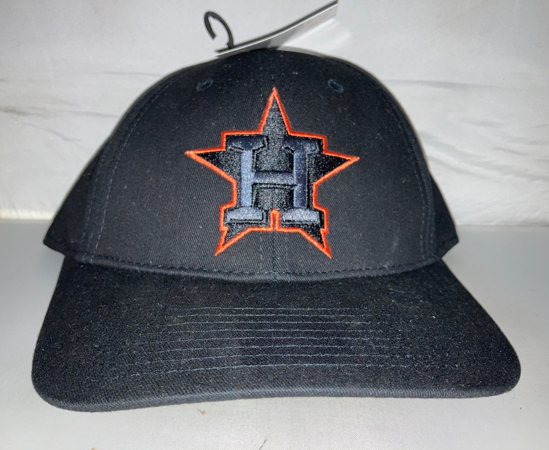 Throwback Astros Old School Classic Logo Orange & Black Snapback Hat Cap  NEW!