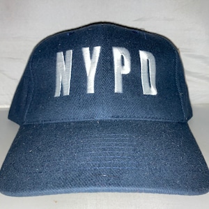 Vintage NYPD New York Police Department Strapback dad hat cap rare 90s hipster