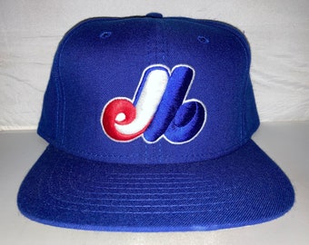 JoshRickun 1980s Vintage Montreal Expos Jersey - Button Up - Official License MLB Pro-Knit