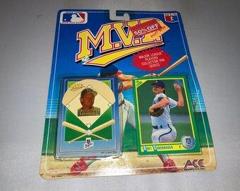 Vintage Bret Saberhagen Kansas City Royals Lapel Pin MLB Baseball 1990s new deadstock hat cap snapback