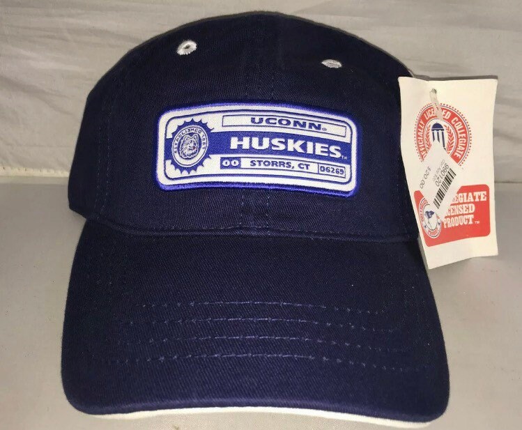 Vintage Uconn Huskies Adjustable dad hat cap rare 90s NCAA | Etsy