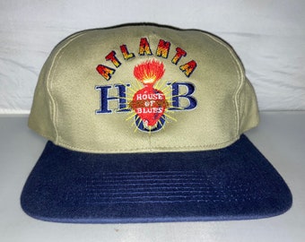 Vintage Atlanta House of Blues Brothers Snapback hat cap rare deadstock 90s nwt hip hop rap