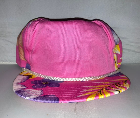 Vintage Hawaiian Floral Snapback hat cap nwot dea… - image 1